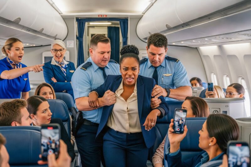 Security Drags Black Woman Off Plane — Minutes Later, She Cancels $1B Airline Deal! 