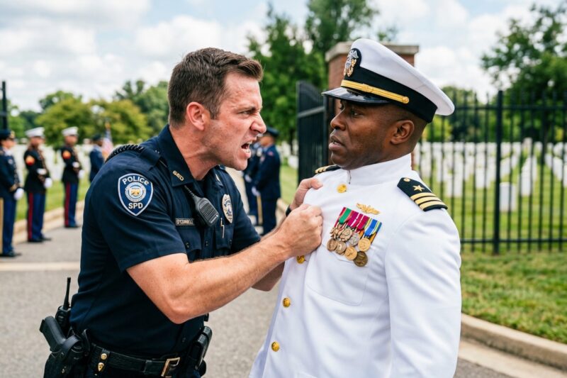 Cop Threatens Black Navy SEAL Outside Ceremony—Freezes When He Calls 4-Star General 