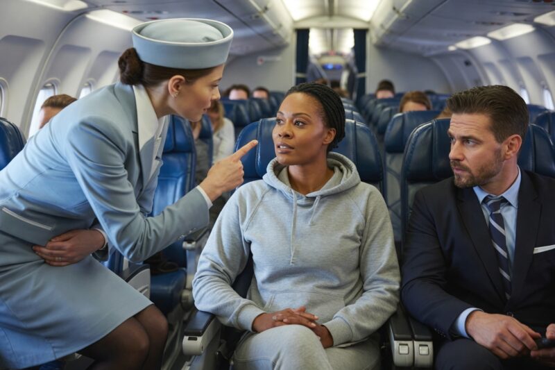 Flight Attendant Slaps a Black Woman – Unaware She’s the Billionaire Who Owns the Plane! 