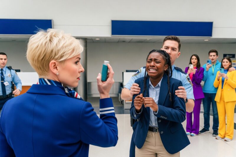 Flight Attendant Tossed Black Girl’s Medicine— One Call to Her Dad Froze the Whole Airport!