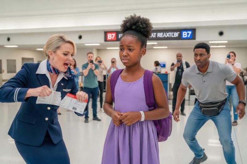 Flight Attendant Kicked Out a Black Sick Girl — Minutes Later, Her Dad Grounded the Plane!