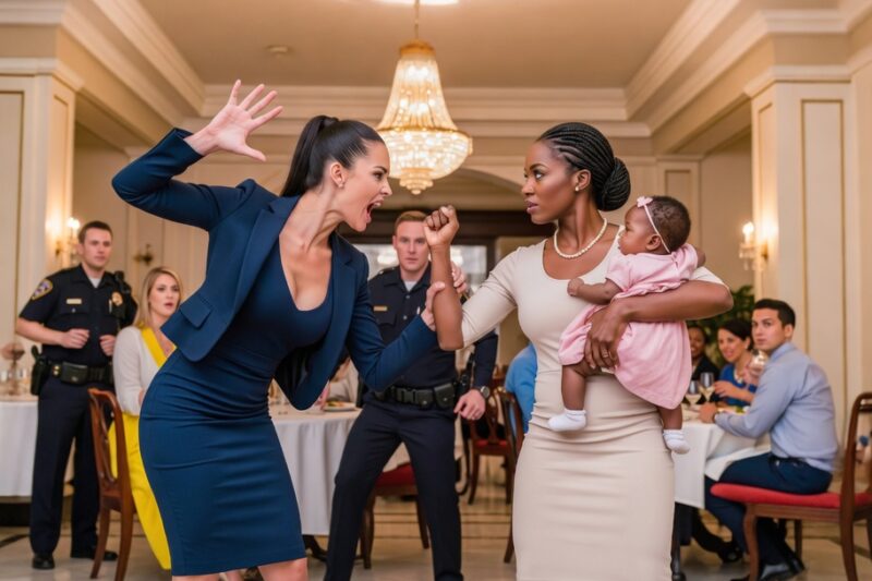 Restaurant Hostess SLAPS a Black Mother Holding a Baby — One Call Later, She Was Fired