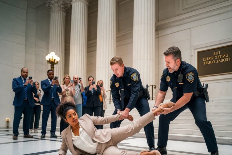 Cops Drag a Black Woman Outside Court — Then Realize She’s the Judge Presiding That Day 