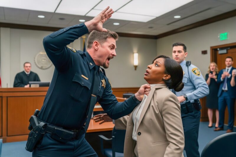 Cop Slaps Black Woman in Court — Unaware She’s His New Police Chief 