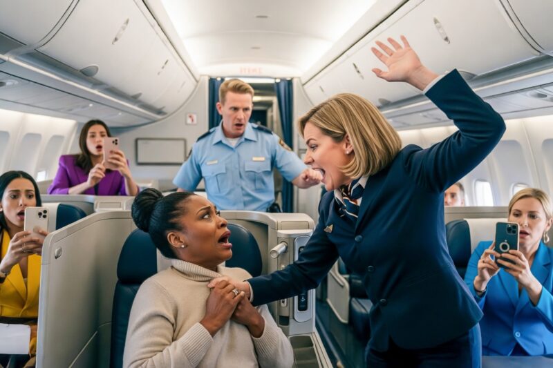 “Get Out of First Class!” Attendant Slapped Black Woman — Then Froze When She Said “I Own the Plane” 