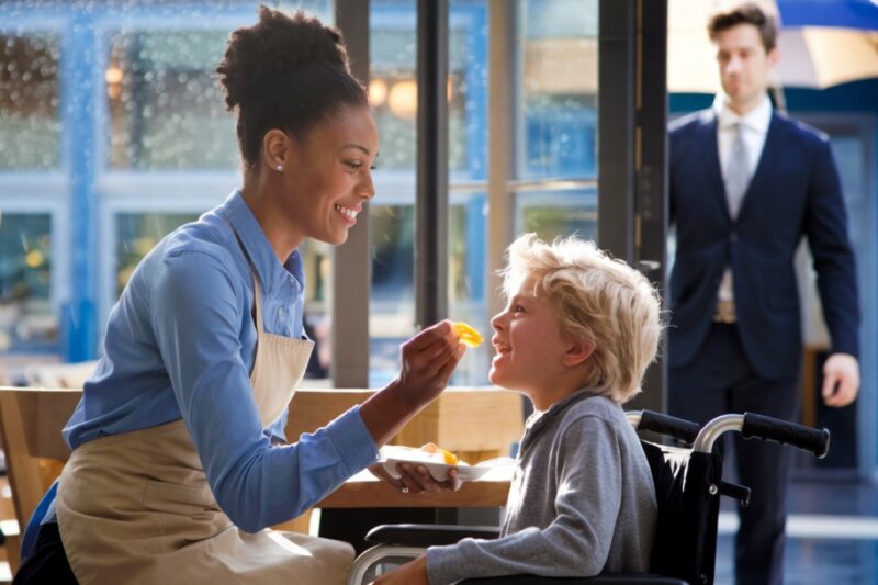 Billionaire Dad Watches Waitress Feed His Disabled Son – And Changes Her Life Forever! 