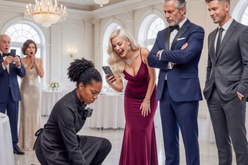 Billionaire Ordered Black Waitress to Kneel at the Gala— However, What Followed Made Him Go Pale 