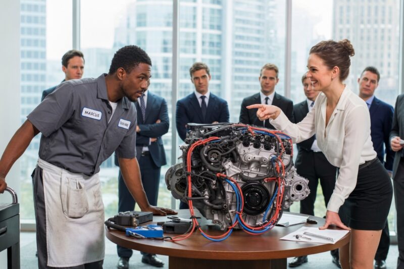 Female CEO Mocked a Black Mechanic: “Fix This Engine and I’ll Marry You” — Then He Did
