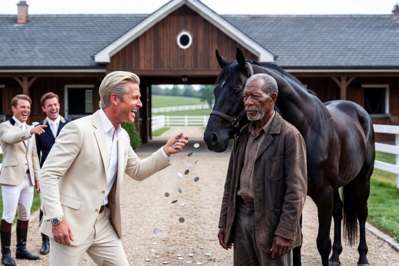 Rich Jockeys Threw Coins at Black Beggar — Until the Killer Horse Knelt at His Whisper 