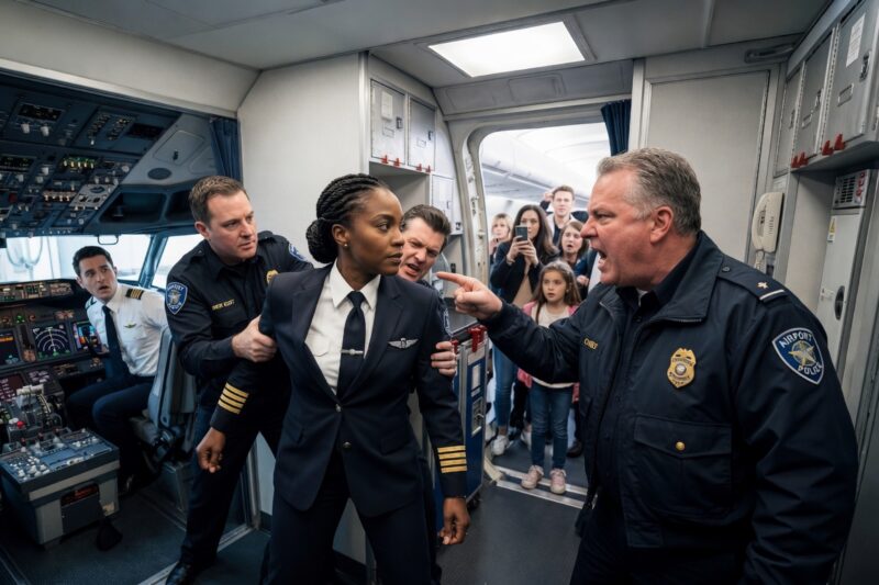 Security Dragged Black Pilot from Cockpit — What She Did Next Left Entire Airline Speechless 