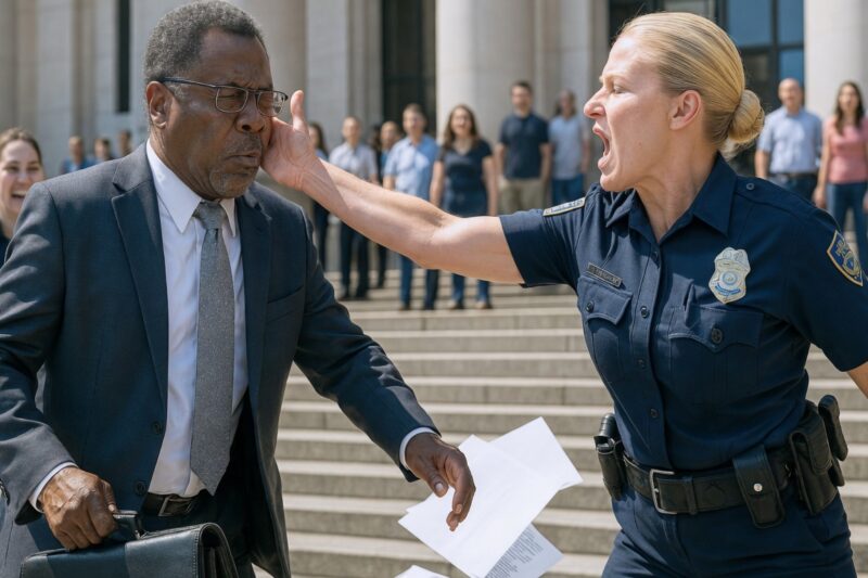 Female Cop Beat a Black Judge Outside His Court — Minutes Later, Her Career Ended 