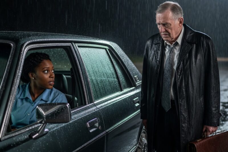 Poor Black Single Mom Helped Old Man Walking in Rain—Next Day, He Changed Her Life Forever 