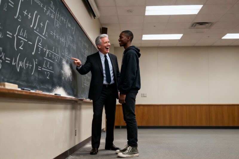 Prof Doesn’t Know Black Student Is Math Prodigy — Sets ‘Impossible’ Equation to Mock Him, Regrets It 