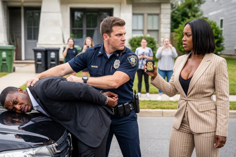 Cops Pulls Over Black Couple And Slams Him On Car—Then She Reveals Her FBI Badge 