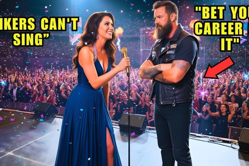 Famous Singer Mocked a Biker to Sing Solo At a Live Show — Then He Hit Notes She Never Could