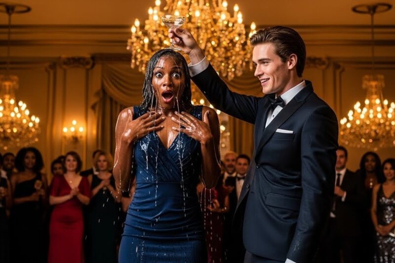 Rich Boy Poured Wine on a CEO Black Woman — His Parents Laughed… Until She Canceled Their $500M Deal