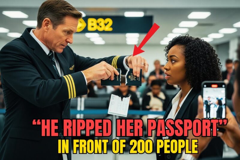 Airport Agent Tears Up Woman’s Passport – She’s Actually Investigating His Airline