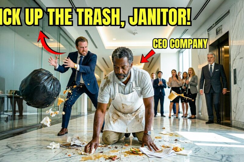 Employees Threw Trash at Black Janitor — Faces Drained When CEO Introduced Him as Their New Boss