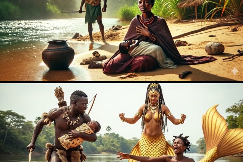 A HUNTER STOLE HER BABY BY THE RIVER, YOU WON’T BELIEVE WHAT A MERMAID DID
