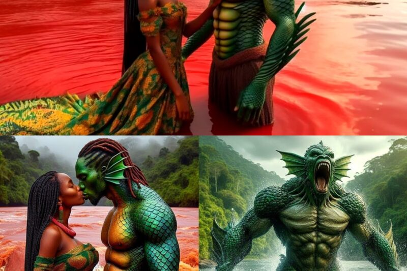 Young Girl gets pregnant for a River Male Mermaid 