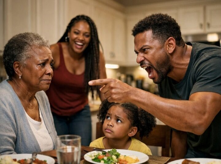 My son said, “You eat for free here,” so I smiled and made one silent phone call 