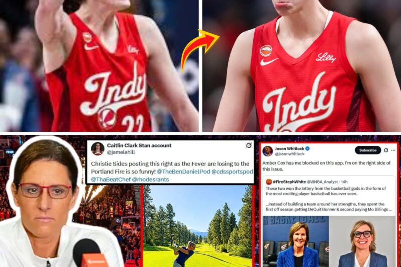 Christie Sides’ Golf Troll Exposes Indiana Fever Collapse as Amber Cox Blocks Jason Whitlock Amid Blowout Loss