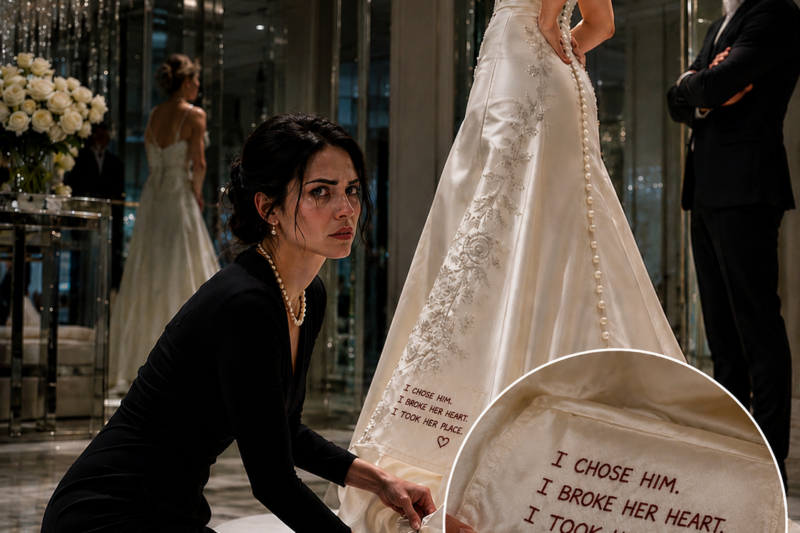He Made His Mistress Wear My Wedding Dress. So I Sewed Her Confession Into the Hem.