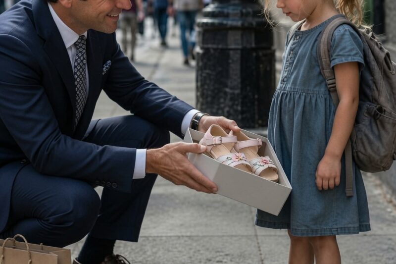**A Little Girl in Broken Shoes Stopped Me on a Chicago Street—What Happened After Changed My Entire Life**