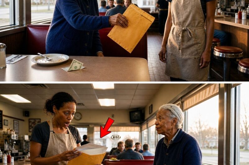 She Left A $2 Tip Every Day For 6 Years. When The Waitress Opened The Envelope On Her Last Visit..