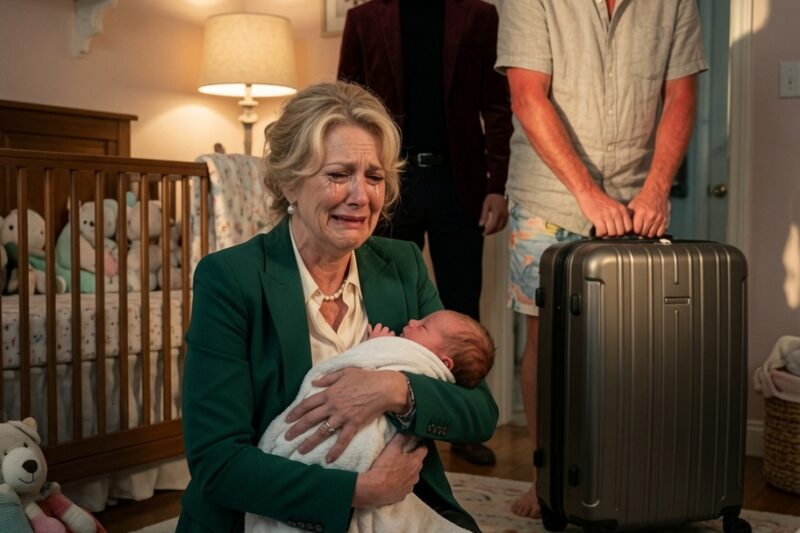 “Eight Days After I Gave Birth, I Was Bleeding In The Baby’s Room While My Husband Zipped Up His Suitcase And Said, ‘Stop Ruining My Birthday.’ He Came Back Sunburned, Only To Find The Dried Truth On The Carpet And Lose His Family Forever In Front Of Everyone At Court.”