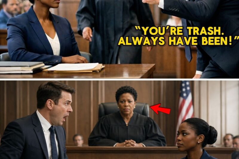Husband Called Black Wife “Worthless Trash” in Court — Then Her Mother Walked In as the Judge