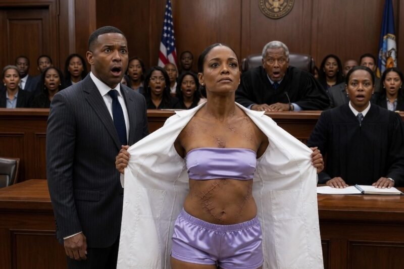 My husband thought I was just a weak housewife, someone he could bruise, silence, and lie about forever. But in court, I stood before the judge, opened my coat, and showed the scars he had explained away. “Objection?” I asked calmly. “Then let me testify.” As a former forensic doctor, I named the impact angle, healing timeline, and weapon type—until every sentence of his story collapsed.