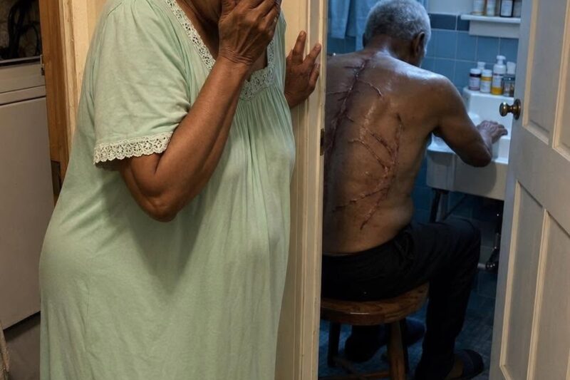 My husband used to lock himself in the bathroom every morning at 4 a.m. for thirty-five years. And the night I finally looked through the keyhole, I understood why he always whispered, “I’m doing this to protect you.”
