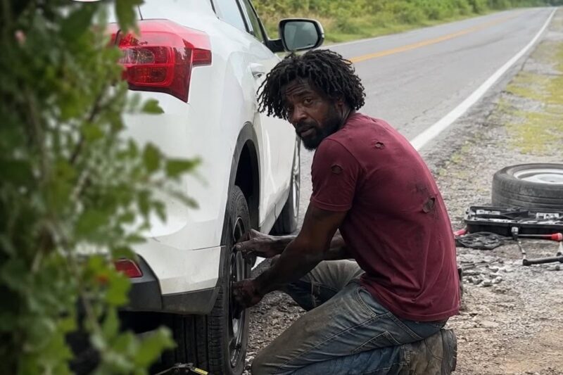 A Homeless Man Helped Me Change a Flat Tire on Route 9 Where My Son Disappeared 20 Years Ago – What He Left on My Passenger Seat Brought Me to My Knees