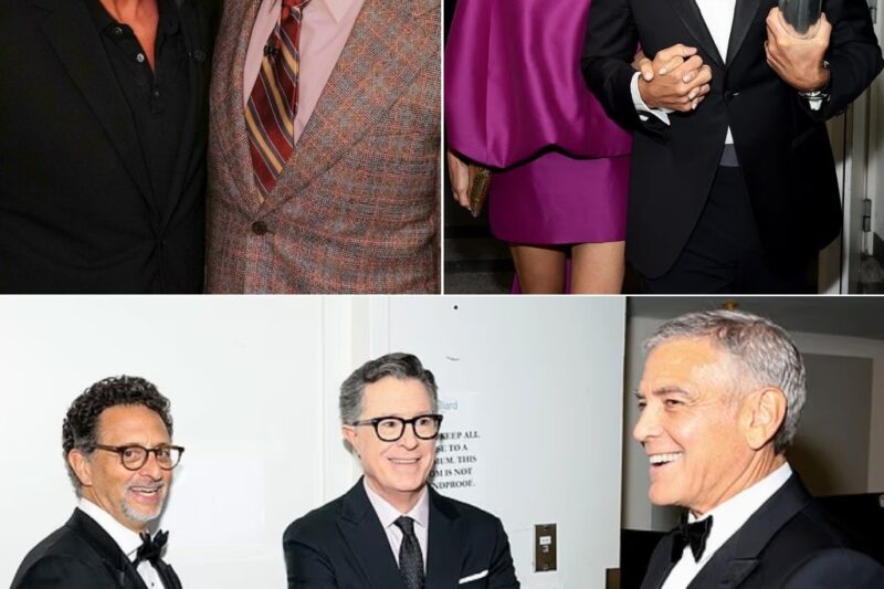 “jokes are jokes,” George Clooney fires back after renewed calls to have Jimmy Kimmel axed, turning a red-carpet moment into a headline-grabbing clash. The Hollywood icon made the pointed remark while attending the star-studded Chaplin Award Gala alongside his elegant wife Amal Clooney. Insiders say the comment was a direct response to growing political pressure and criticism surrounding late-night comedy. Clooney’s stance is now sparking debate about free speech, satire, and where the line should be drawn. Fans and critics alike are weighing in as the story quickly gains traction across social media. What really happened behind the scenes at the gala — and why Clooney chose to speak out now — has everyone talking.