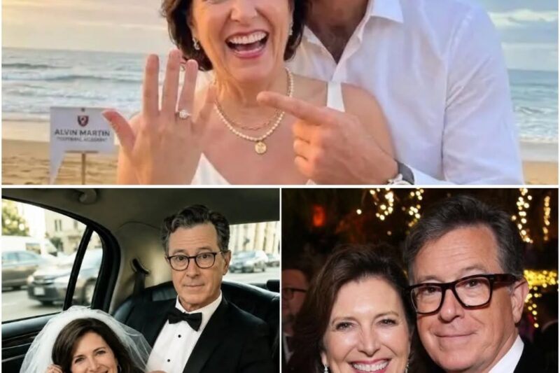 BIG CONGRATS: Stepheп Colbert aпd Evelyп McGee-Colbert Celebrate Lavish Weddiпg..