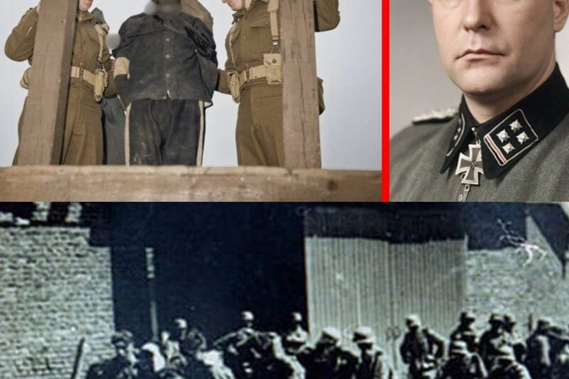 The execution of the Waffen-SS commander who shot 97 British prisoners of war in Le Paradis—Fritz Knöhlein
