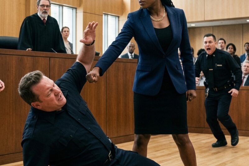 Cop Slapped a Black MP in Court — But Within Seconds, She Knocked Him Out Cold 