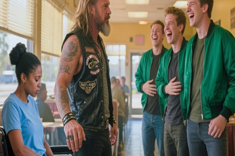 They Mocked a Disabled Girl in a Restaurant, Until a Hells Angel Walked In and Silenced Everyone 