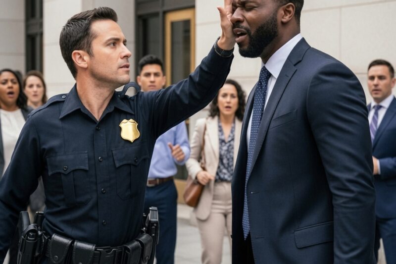 Racist Cop Slaps Black Man — He Didn’t Know She Was a Top Judge 