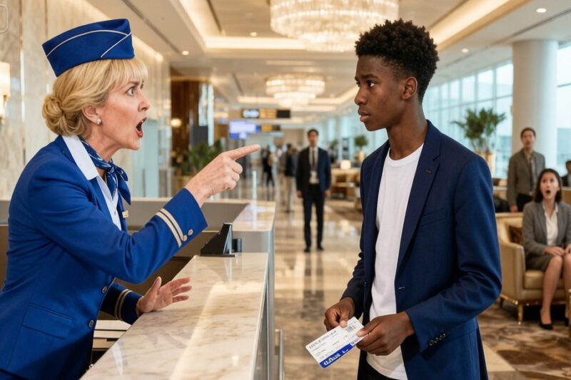 Flight Attendant Laughs at Black Teen’s Ticket — 10 Minutes Later, She Lost Her 22-Year Career 