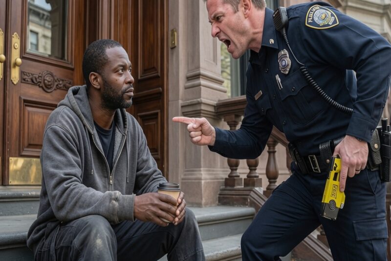 Officer Threatens Black Man Sitting on His Front Steps — He Owns the Entire Building 