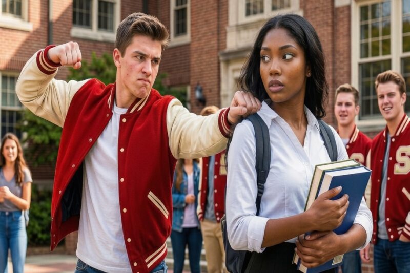 Bullies Threaten The New Black College Girl—Unaware Her Father Is The Dean
