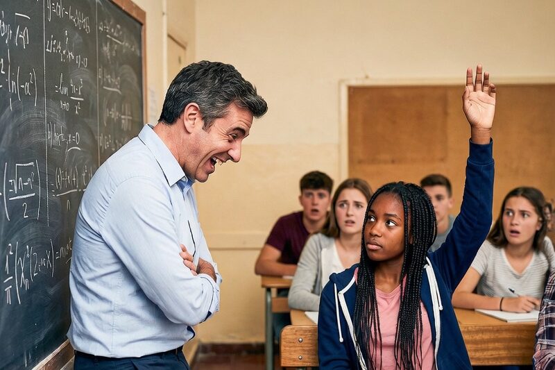 Teacher Laughs When Black Girl Raises Hand to Solve Complex Math Equation—Mad When She Gets It Right 
