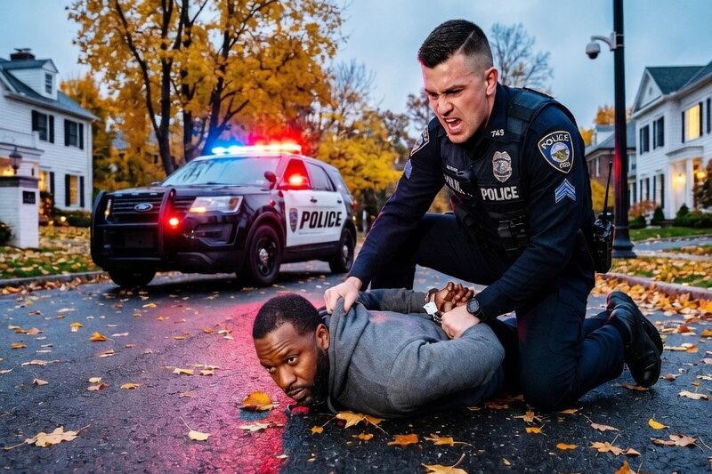 Racist Cop Arrest And Detains Black Dective For Refusing To Show Him His ID 