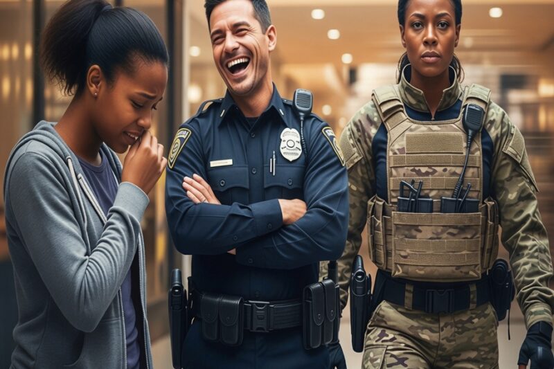 Cop LAUGHS at Black Girl—Until Her Mom Shows Up in UNIFORM! 