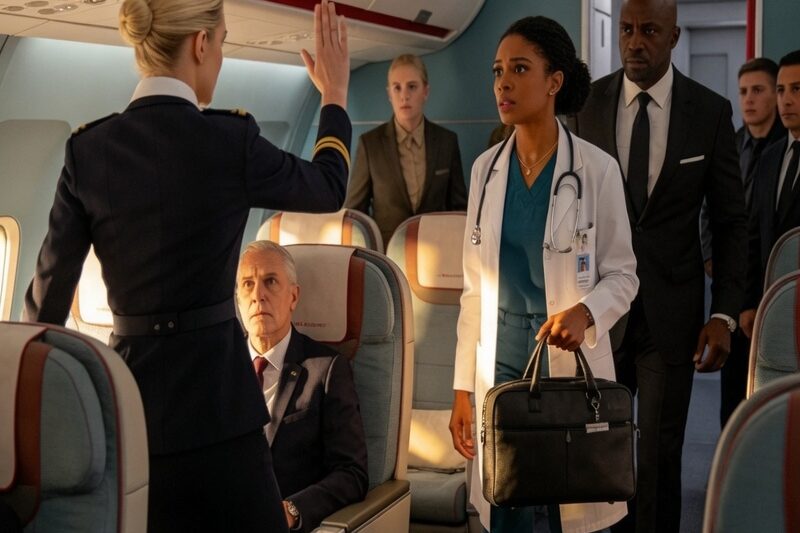 Flight Attendant Slaps Black Doctor — Freezes When Her Husband, The Airline’s Owner, Walks In 
