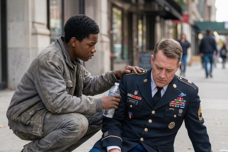 Homeless Black Boy Stopped To Help Unconscious Man—Next Day, 20 Navy SEALs Show Up at His Ten