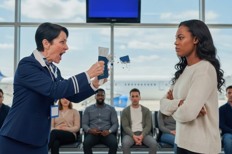 Airline Staff Shreds Boarding Pass of Black Girl — Regret Instantly When FAA Investigation Begins