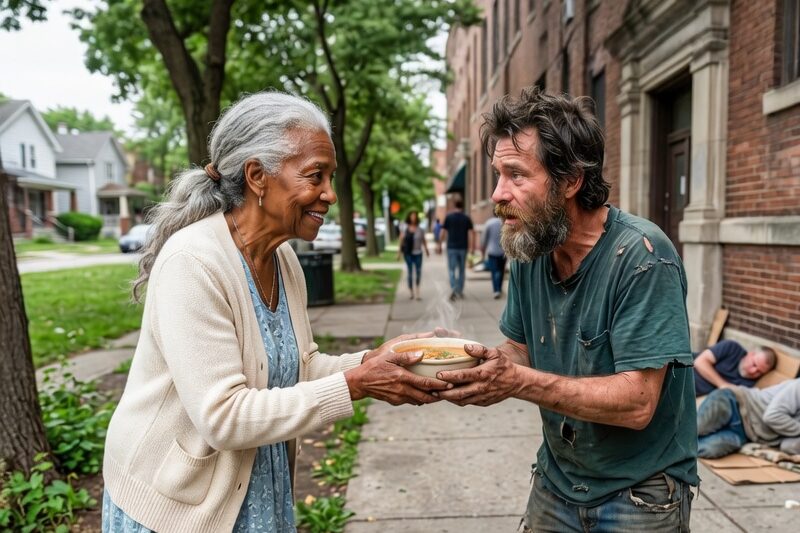 Elderly Black Woman Fed 30 Homeless Veterans—Next Morning, 300 Navy Seals Surrounded Her House 